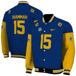 personalized kent state golden flashes team patch navy blue varsity jacket best selling