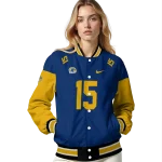 personalized kent state golden flashes team patch navy blue varsity jacket best selling