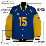 personalized kent state golden flashes team patch navy blue varsity jacket best selling