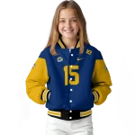 personalized kent state golden flashes team patch navy blue varsity jacket best selling