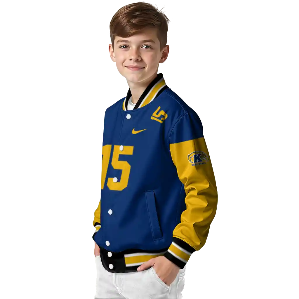 personalized kent state golden flashes team patch navy blue varsity jacket trendy personalized kent state golden flashes team patch navy blue varsity jacket trendy