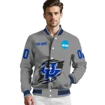 personalized kentucky wildcats feral slash grey varsity jacket best selling