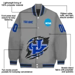 personalized kentucky wildcats feral slash grey varsity jacket best selling