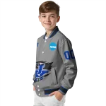 personalized kentucky wildcats feral slash grey varsity jacket best selling