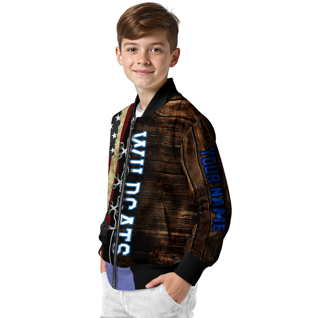 personalized kentucky wildcats flag wood brown bomber jacket trendy personalized kentucky wildcats flag wood brown bomber jacket trendy