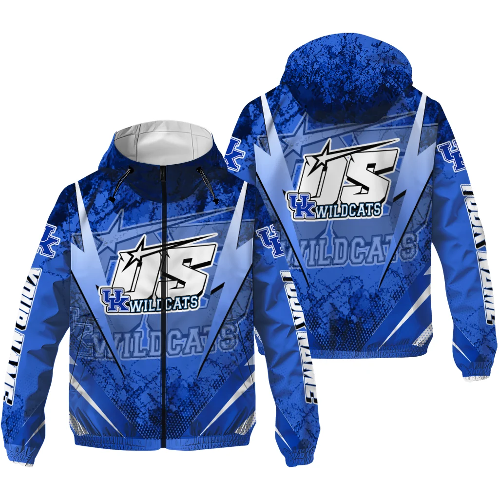 personalized kentucky wildcats us rock star blue windbreaker jacket high quality personalized kentucky wildcats us rock star blue windbreaker jacket high quality