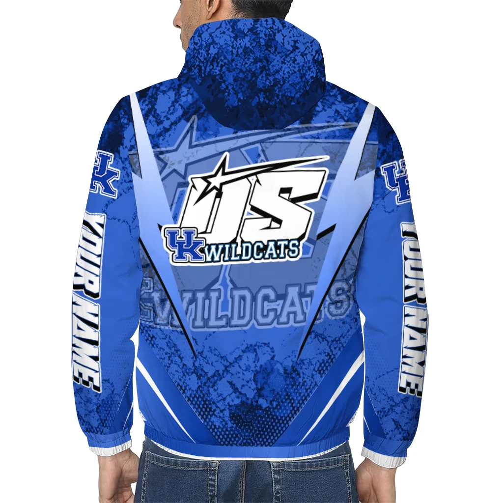personalized kentucky wildcats us rock star blue windbreaker jacket trendy personalized kentucky wildcats us rock star blue windbreaker jacket trendy
