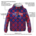 personalized la tech geometric blossom blue windbreaker jacket best selling