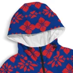 personalized la tech geometric blossom blue windbreaker jacket best selling