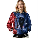 personalized la tech skull cluster blue varsity jacket best selling