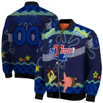 personalized la tech spongebob playtime blue bomber jacket best selling