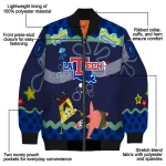 personalized la tech spongebob playtime blue bomber jacket best selling