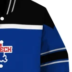 personalized la tech stripe statement blue black varsity jacket best selling