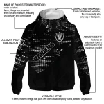 personalized las vegas raiders arrow matrix black windbreaker jacket best selling