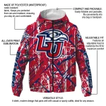 personalized liberty flames brushstroke pattern red windbreaker jacket best selling