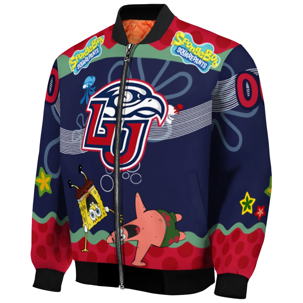 personalized liberty flames spongebob playtime red blue bomber jacket fashion forward personalized liberty flames spongebob playtime red blue bomber jacket fashion forward