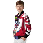 personalized liberty flames stars and stripes slashes red bomber jacket best selling