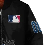 personalized los angeles angels claw fragment black bomber jacket best selling