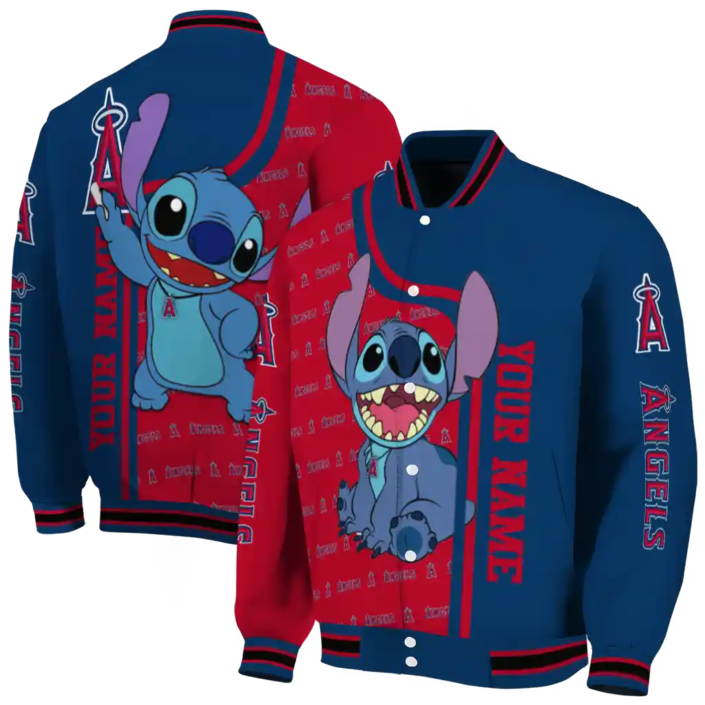 personalized los angeles angels stitch laughing blue varsity jacket fashion forward personalized los angeles angels stitch laughing blue varsity jacket fashion forward