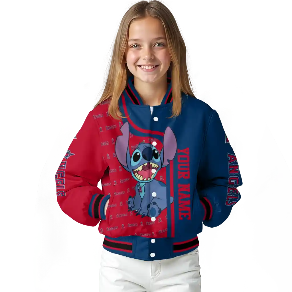 personalized los angeles angels stitch laughing blue varsity jacket top rated personalized los angeles angels stitch laughing blue varsity jacket top rated