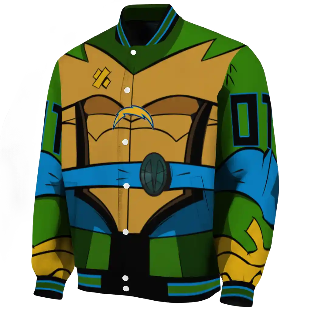 personalized los angeles chargers turtle armor varsity jacket best selling personalized los angeles chargers turtle armor varsity jacket best selling