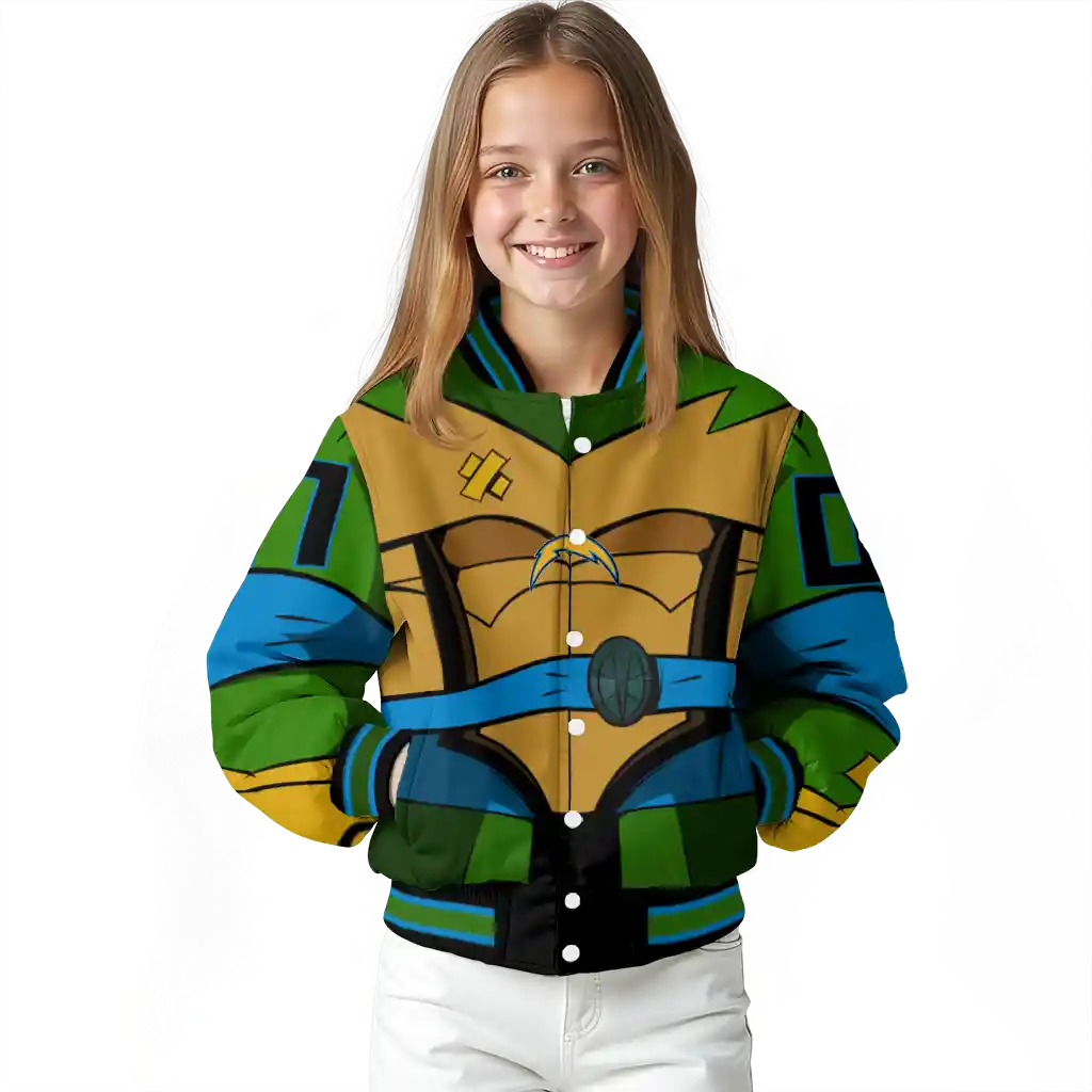 personalized los angeles chargers turtle armor varsity jacket top rated personalized los angeles chargers turtle armor varsity jacket top rated