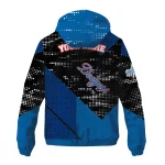 personalized los angeles dodgers arrow matrix blue black windbreaker jacket best selling