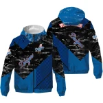 personalized los angeles dodgers arrow matrix blue black windbreaker jacket best selling