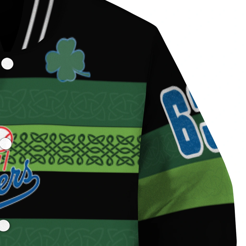 personalized los angeles dodgers clover green lines green black varsity jacket premium grade personalized los angeles dodgers clover green lines green black varsity jacket premium grade