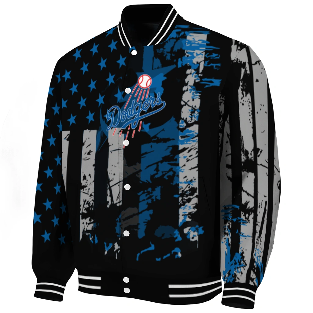 personalized los angeles dodgers star stripes blue black varsity jacket best selling personalized los angeles dodgers star stripes blue black varsity jacket best selling