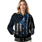 personalized los angeles dodgers star stripes blue black varsity jacket best selling