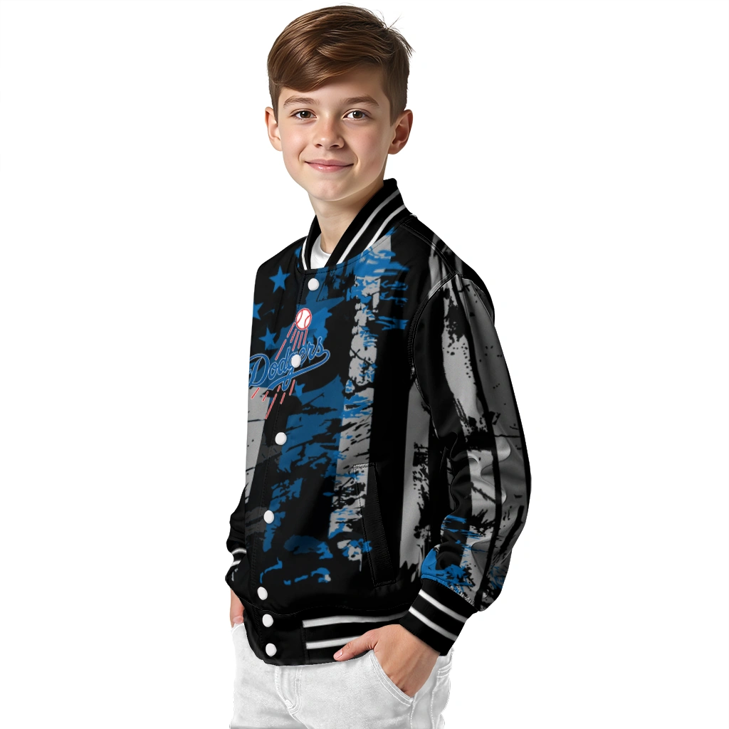 personalized los angeles dodgers star stripes blue black varsity jacket trendy personalized los angeles dodgers star stripes blue black varsity jacket trendy