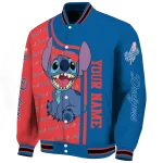 personalized los angeles dodgers stitch laughing blue varsity jacket best selling