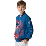 personalized los angeles dodgers stitch laughing blue varsity jacket best selling