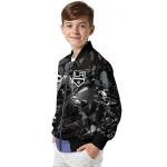 personalized los angeles kings skull horde black bomber jacket best selling