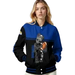 personalized los angeles rams groot football blue black varsity jacket best selling