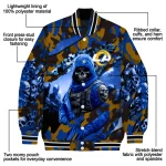 personalized los angeles rams skull horde blue varsity jacket best selling