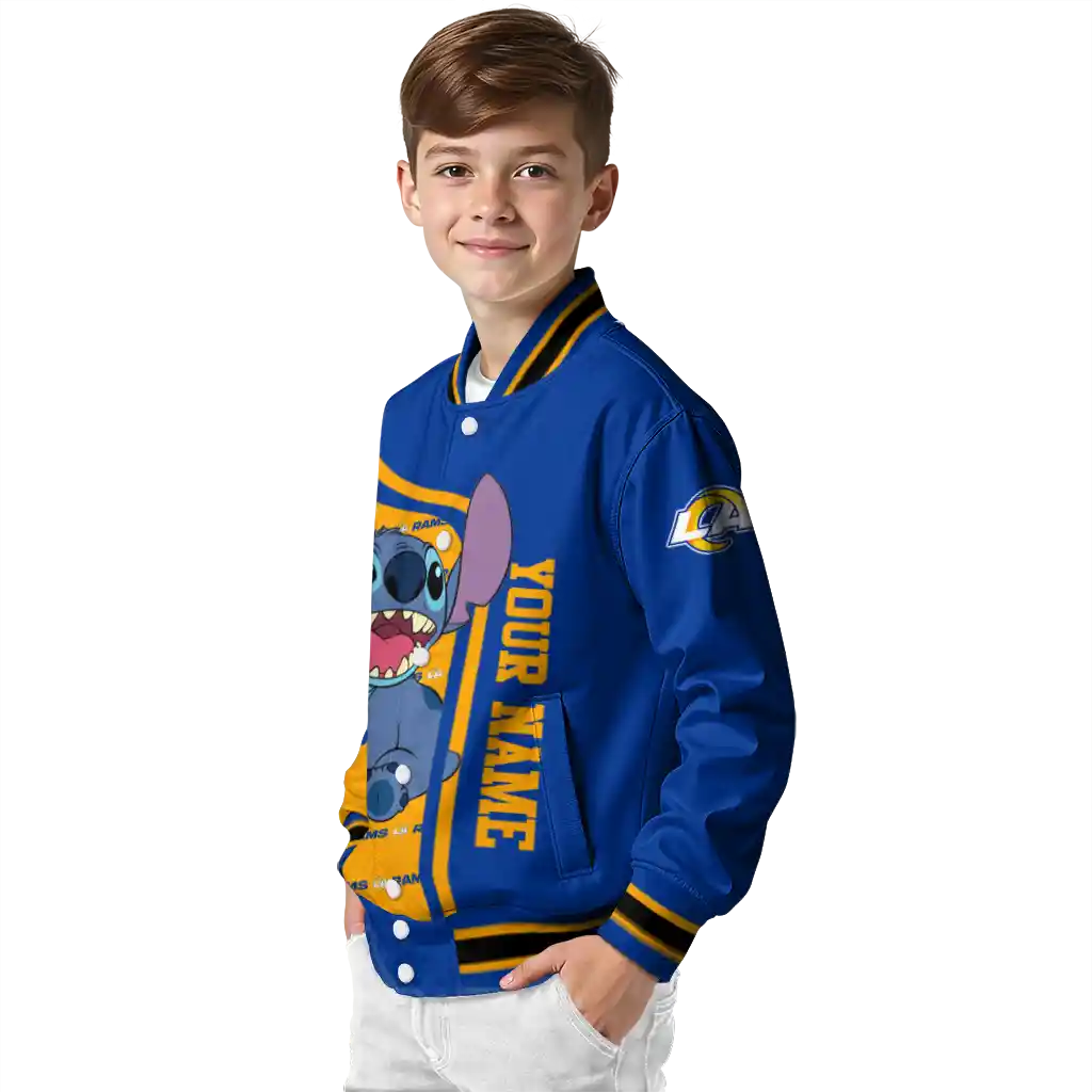 personalized los angeles rams stitch laughing blue varsity jacket trendy personalized los angeles rams stitch laughing blue varsity jacket trendy