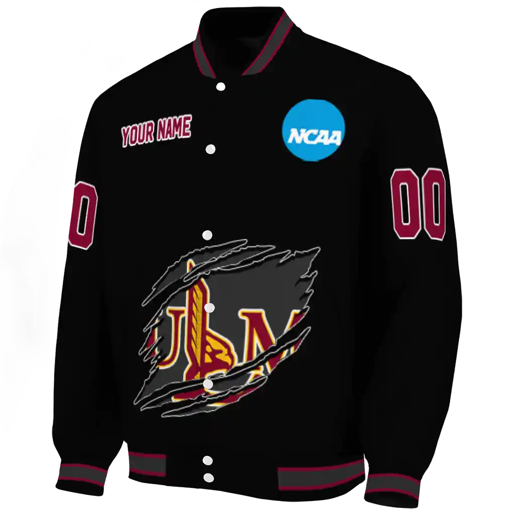personalized louisiana monroe warhawks claw shred black varsity jacket best selling personalized louisiana monroe warhawks claw shred black varsity jacket best selling