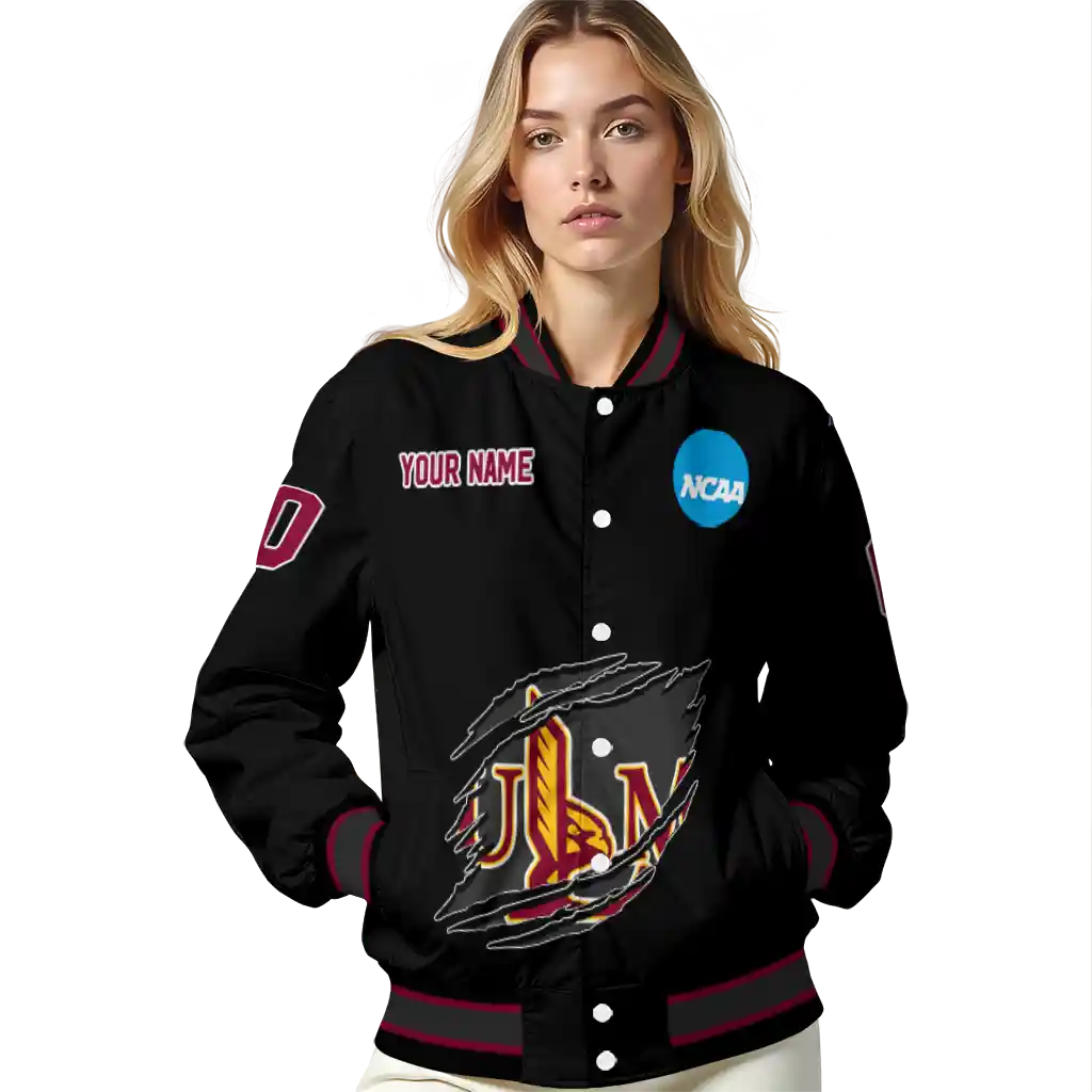 personalized louisiana monroe warhawks claw shred black varsity jacket latest model personalized louisiana monroe warhawks claw shred black varsity jacket latest model
