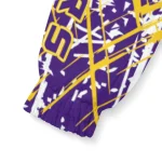 personalized lsu tigers brushstroke pattern purple windbreaker jacket best selling