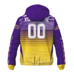 personalized lsu tigers pattern layers purple windbreaker jacket best selling