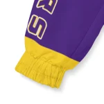 personalized lsu tigers pattern layers purple windbreaker jacket best selling