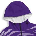 personalized lsu tigers pattern layers purple windbreaker jacket best selling