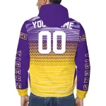 personalized lsu tigers pattern layers purple windbreaker jacket best selling