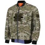 personalized marshall thundering herd camouflage abstract camouflage bomber jacket best selling