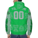 personalized marshall thundering herd cat eyes green windbreaker jacket best selling