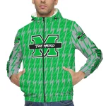 personalized marshall thundering herd lightning strike grid green windbreaker jacket best selling