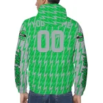 personalized marshall thundering herd lightning strike grid green windbreaker jacket best selling