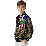 personalized marshall thundering herd patriot deer camouflage varsity jacket best selling